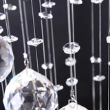 HOMCOM Modern Crystal Chandelier Ceiling Light Pendant Lamp Chrome Finish Glass Droplets New, 30 x 120cm