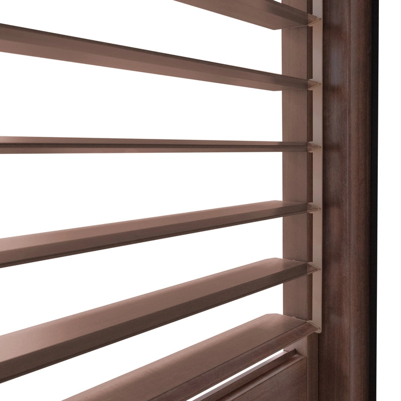 Aluminium Wood Effect Pergola 4m x 3m with 2 Louvre Panels