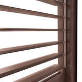 Aluminium Wood Effect Pergola 4m x 3m with 2 Louvre Panels