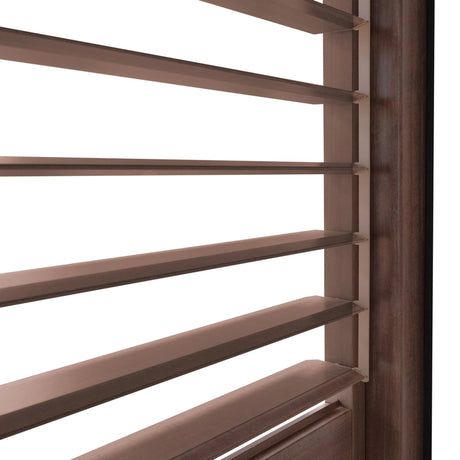 Aluminium Wood Effect Pergola 3 x 3m with 2 Louvre Panels