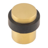 40 X 30MM - FLOOR MOUNTED DOORSTOP - CONCEALED FIX - SATIN PVD - 40mm - EACH