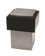 40 X 30MM - FLOOR MOUNTED SQUARE DOORSTOP - CONCEALED FIX - SATIN STAINLESS STEEL - EACH