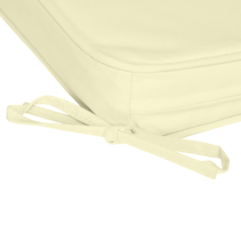 Outsunny Set of 6 Pcs Chair Cushion, 42Lx42Wx5T cm-Cream White