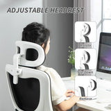 Vinsetto Ergonomic Office Chair, High Back Mesh Computer Desk Chair with Adjustable Headrest and Lumbar Support, Rotatable Armrests, Tilt Function for Home Office, Black