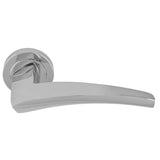 DUNE LEVER ON CONCEALED FIX ROUND ROSE CRO (POLISHED CHROME)_x005F
 - POLISHED CHROME - PAIR
