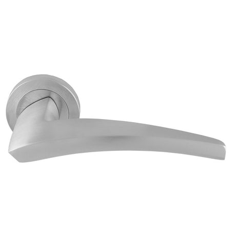 DUNE LEVER ON CONCEALED FIX ROUND ROSE CSA (SATIN CHROME)_x005F
 - SATIN CHROME - PAIR