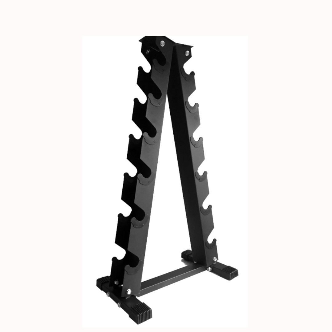 Heavy Duty A-Frame Dumbbell Rack  Compact 6-Tier & 10-Tier Storage Solutions for Home & Commercial Gym Use  10 Rack