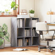HOMCOM Nine-Cube Storage Shelf - Marble Grey