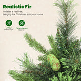 HOMCOM 180cm Carolina Pine Christmas Tree with Colourful DIY Synchronized LED Lights and Remote