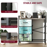 HOMCOM 6-Drawer Chest of Drawers - Blue