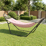 Outsunny 9ft Hammock Stand Adjustable Hammock Frame with Non-Slip Feet for Indoor Outdoor, 250 kg Capacity, Black