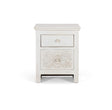 Giner and Colomer  Two-Drawer Bedside Table In Mango Wood With Hand-Carved Accents