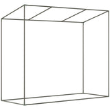 Outsunny Small Walk-in Garden Greenhouse with Steel Frame, Large Roll-up Door and Windows, 200Lx76Wx168Hcm, White