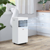 HOMCOM 5000 BTU Air Conditioning Unit, 3-in-1 Portable Air Conditioner, Dehumidifier, Cooling Fan with 2 Speeds, 24H Timer, Remote Control, Digital Display, Window Venting Kit, 12m²