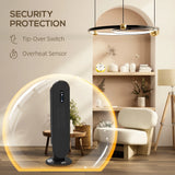 HOMCOM 45 Oscillating Ceramic Space Heater, with Remote - Black