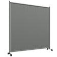 Outsunny 183 x 181cm Outdoor Privacy Screen, with Wheels - Dark Grey