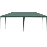 Outsunny 6x3 m Party Tent Gazebo Marquee Outdoor Patio Canopy Shelter with Windows and Side Panels, Green