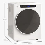 HOMCOM 4kg Compact 40-60  Tumble Dryer - White
