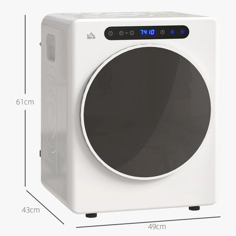 HOMCOM 4kg Compact 40-60  Tumble Dryer - White