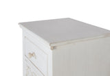 Giner and Colomer – Two-Drawer Bedside Table In Mango Wood With Hand-Carved Accents