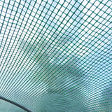 Outsunny Large Polytunnel Walk In Greenhouse, Plant Gardening Tunnel Green House with Metal Hinged Door, Galvanised Steel Frame & Mesh Windows, Green (3 x 6 m)