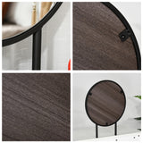 HOMCOM Dressing Table with Mirror and Stool, Vanity Makeup Desk Set with 2 Drawers, Cushioned Stool and Make-up Organiser for Bedroom and Dressing Room, 80 x 40 x 123 cm, White