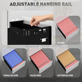 Vinsetto Three-Drawer Steel Filing Cabinet - White