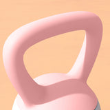 SPORTNOW 4KG Soft Kettlebell, Kettlebell with Non-Slip Handle for Home Gym, Weight Lifting, Strength Training, Pink/Grey