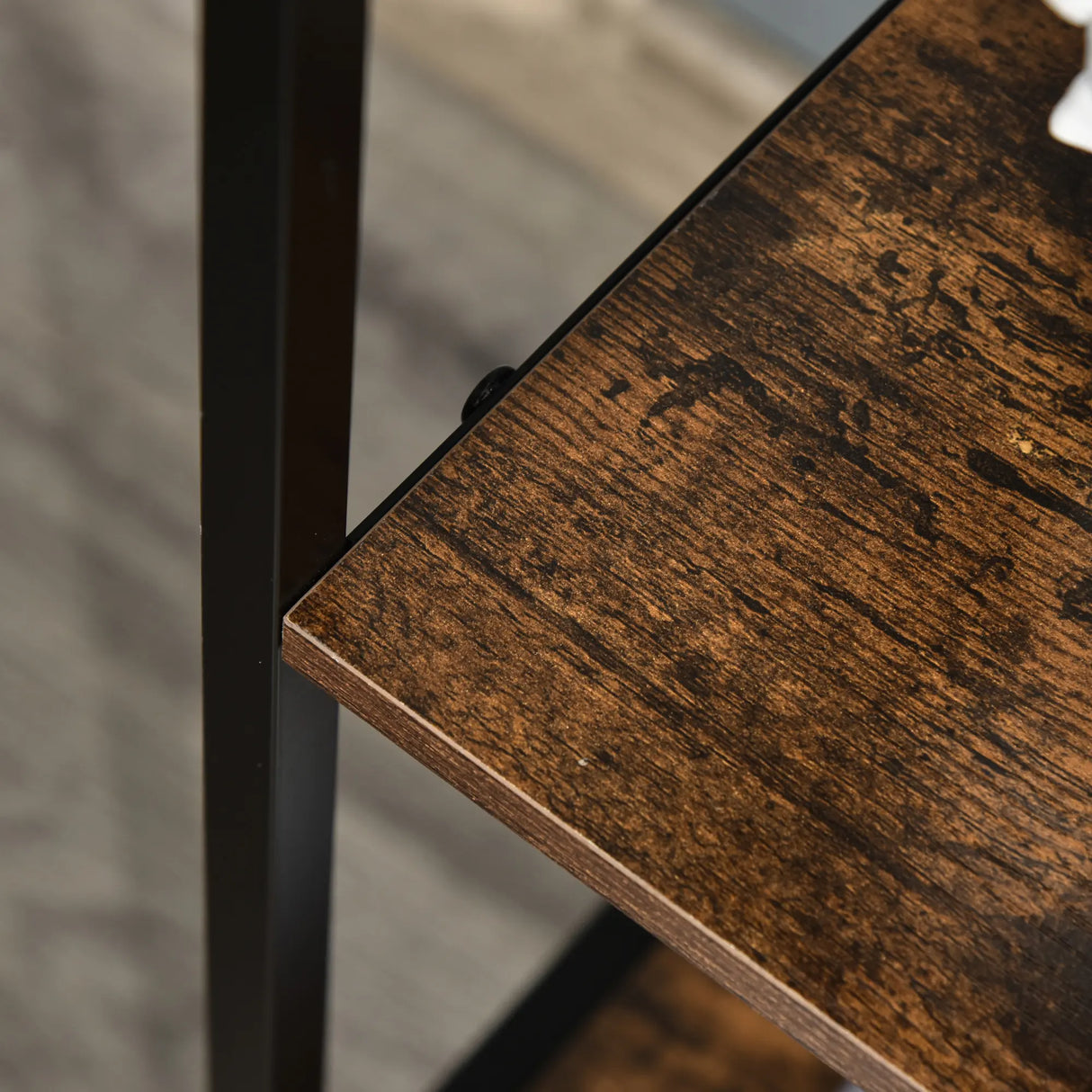 HOMCOM Chest of Drawers Storage  Dresser Cabinet Organizer with 3 Fabric Drawers and 2 Display Shelves for Living Room, Bedroom, Hallway, Black