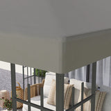 Outsunny 3 x 3(m) Gazebo Frame Replacement - Grey