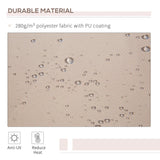 Outsunny Awning Canopy Manual Retractable Porch Sun Shade Shelter 3 x 2m Beige