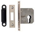 64MM DEAD LOCK - EURO - SQUARE_x005F
 - SATIN NICKEL - EACH