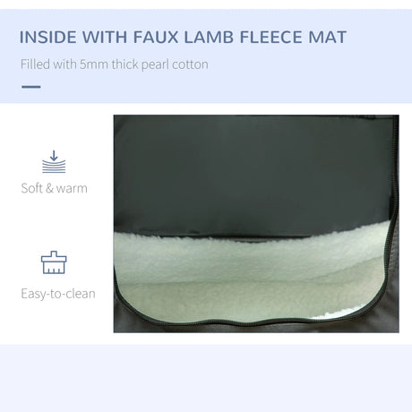 PawHut 90cm Pet Carrier Bag, with Cushion for Medium, Large Dogs - Grey