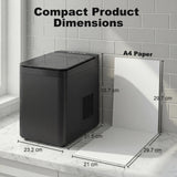 HOMCOM Countertop Ice Maker Machine Self-Cleaning Compact Ice Machine with Ice Scoop and Basket Black