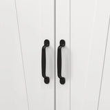 HOMCOM Multi-Storage Farmhouse Style Cabinet - White