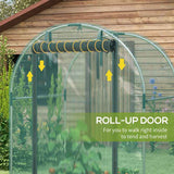 Outsunny 120 x 120cm Mini Polytunnel Greenhouse