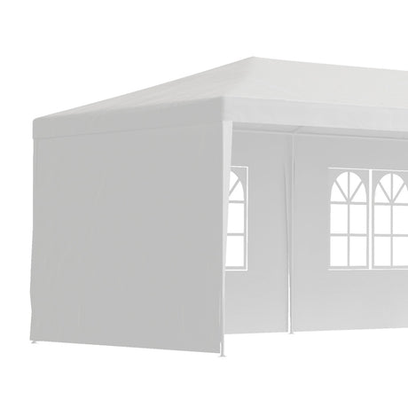 Outsunny Garden Gazebo Marquee Party Wedding Tent Canopy (9m x 3m) - White