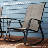Outsunny Rocking Garden Chair - Light Brown
