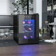 HOMCOM Six Bottle 8-18 Countertop Wine Fridge - Black