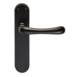 IBRA LEVER ON BACKPLATE - LATCH NERO (MATT BLACK) - MATT BLACK - PAIR