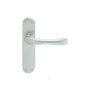 IBRA LEVER ON BACKPLATE - LATCH CSA (SATIN CHROME) - SATIN CHROME - 185MM X 40MM - PAIR