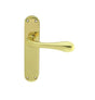 ASTRO LEVER ON BACKPLATE - LATCH OTL (POLISHED BRASS) - POLISHED BRASS - 185MM X 40MM - PAIR