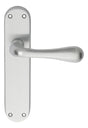 ASTRO LEVER ON BACKPLATE - LATCH CSA (SATIN CHROME) - SATIN CHROME - 185MM X 40MM - PAIR