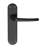 LILLA LEVER ON BACKPLATE - LATCH NERO (MATT BLACK) - MATT BLACK - PAIR