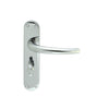 LILLA LEVER ON BACKPLATE - BATHROOM 57MM C/C CRO (POLISHED CHROME) - POLISHED CHROME - 185MM X 40MM - PAIR