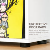 HOMCOM 8-Cube Bookcase, Tall Display Shelf, Standing Storage Rack for Study Room, Living Room, 70 x 24 x 178cm, White