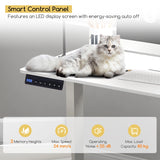 120 x 60cm Height Adjustable Standing Desk with 3 Memory Heights-White