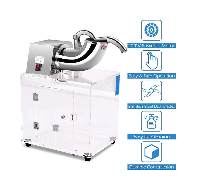 Electric Snow Cone Maker with Dual Blades
