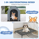 Large Pet House with Ventilated Windows and Removable Cover-S