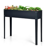 Raised Garden Bed with Bottom Drainage Holes-Gray